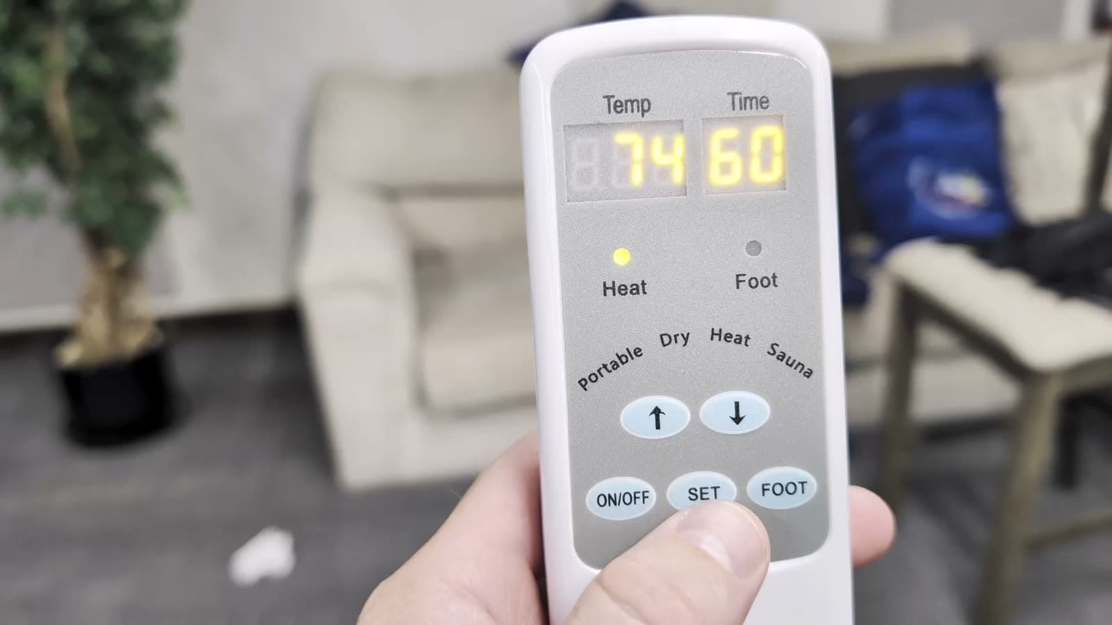 The heat controller remote