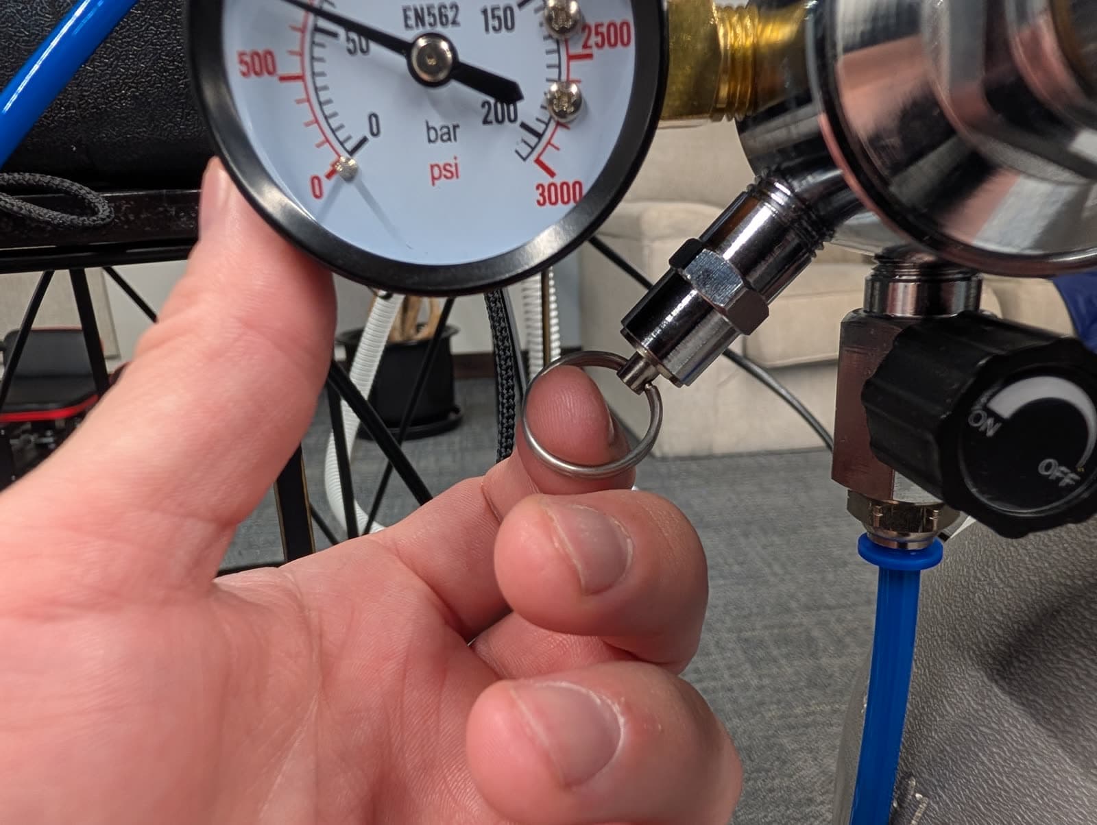 The safety relief valve pull ring