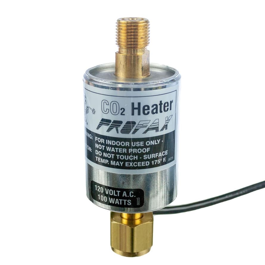 CO2 regulator heater