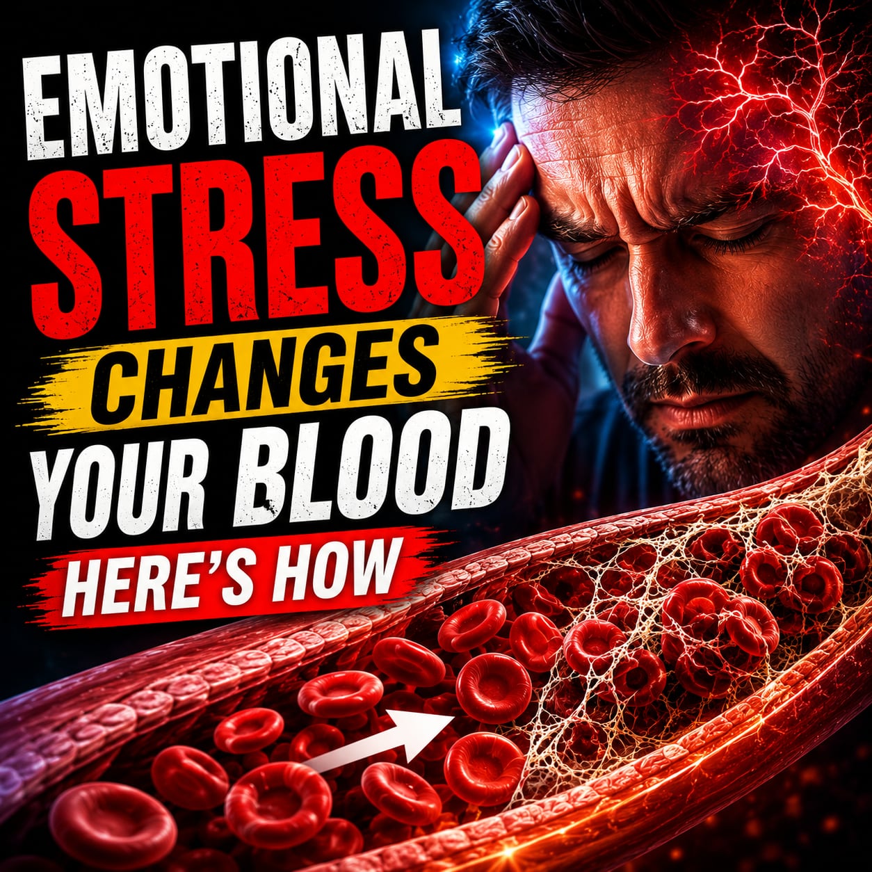 How chronic stress can change the blood and disrupt microcirculation