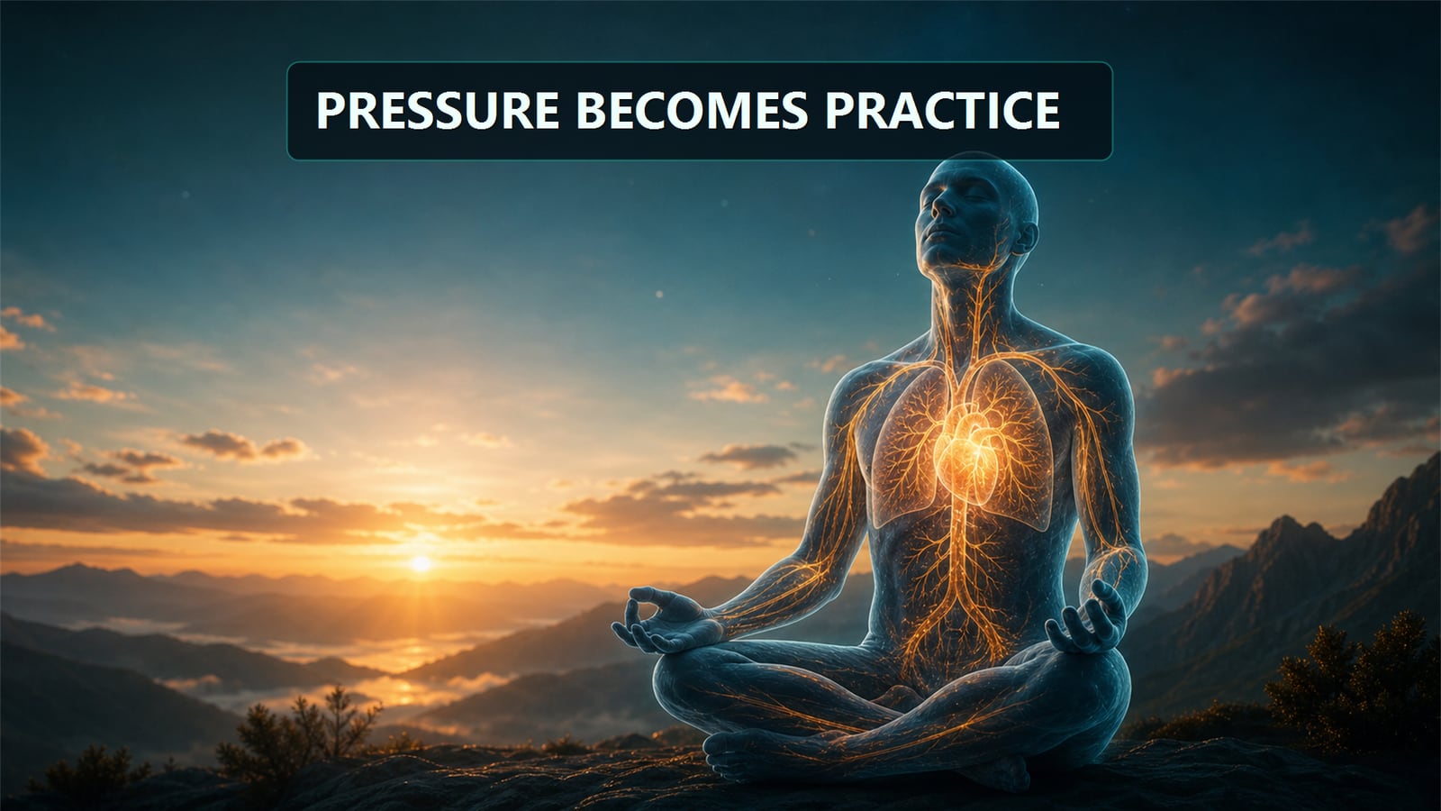 Illustration — calm breathing and restored flow