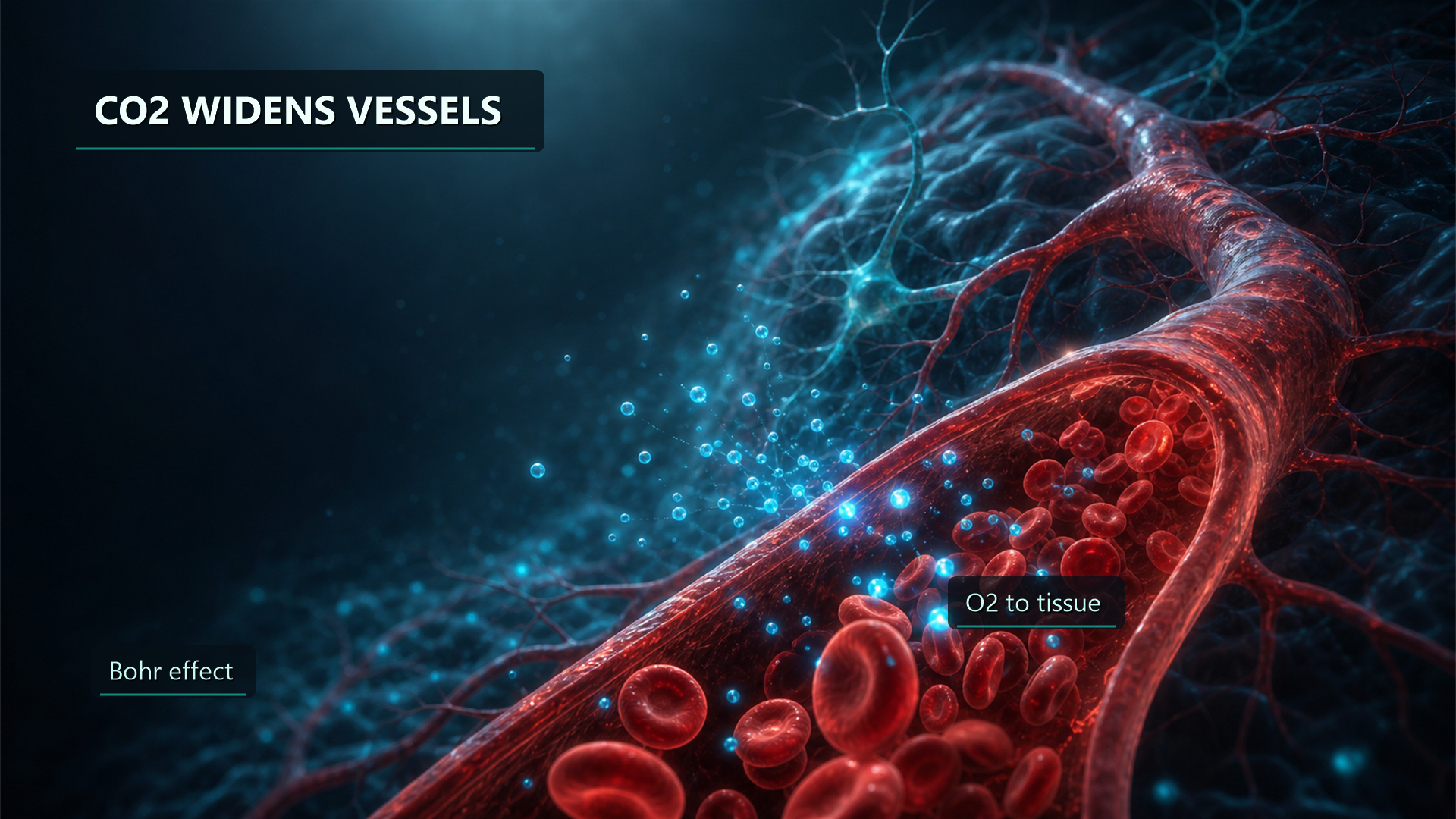 Cerebral blood flow and the Bohr effect delivering oxygen to tissue